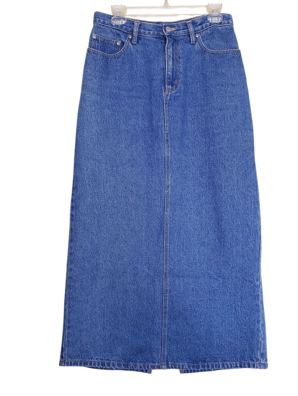 Vintage Sonoma Blue Denim Cotton Maxi Jean Skirt Women's Size 8